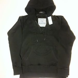 David Bitton Buffalo Logo Hoodie Black